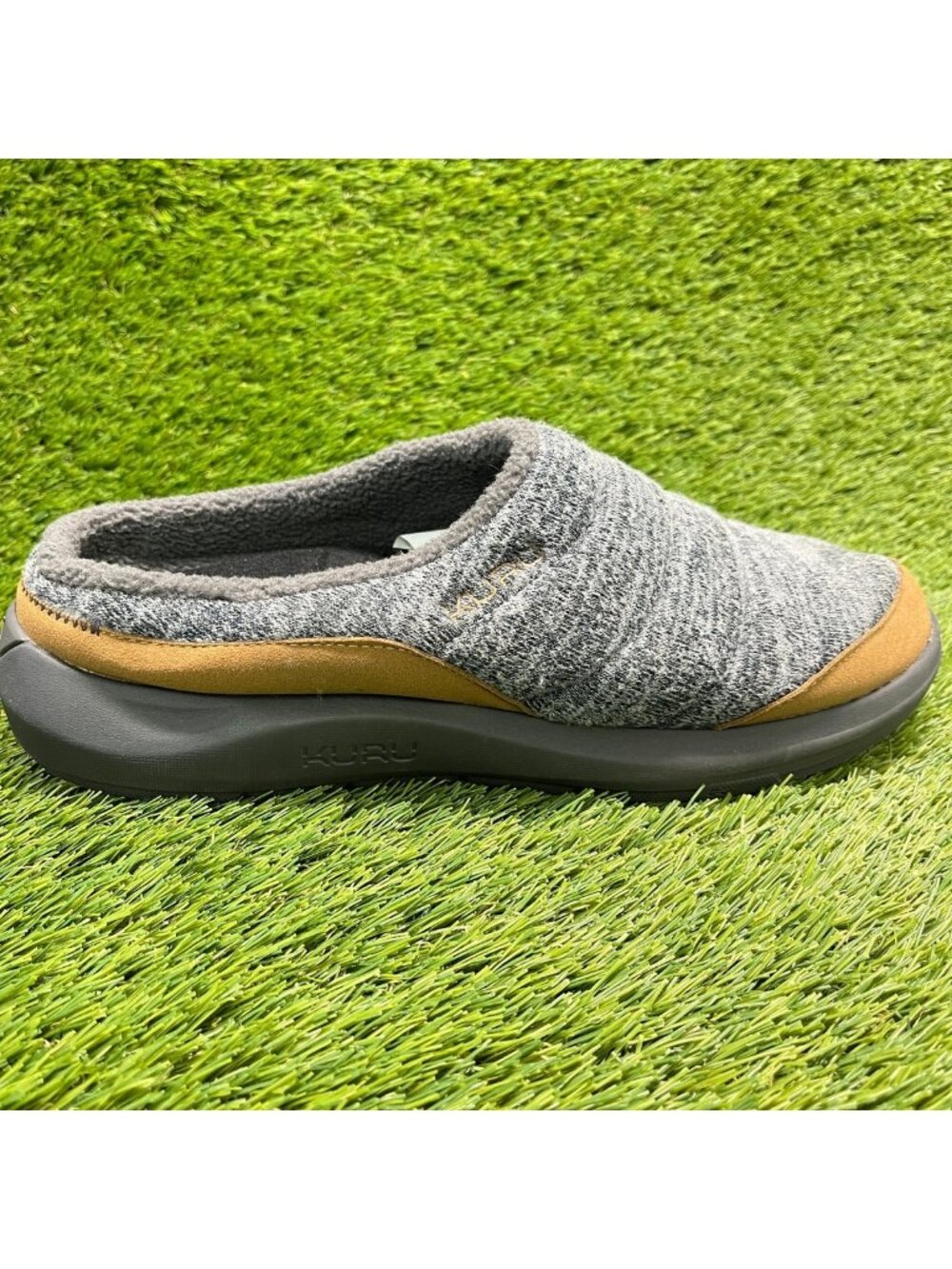 Kuru Draft 2 Mens Size 11 Gray Brown Classic Casual Slip-On Mule Slippers Shoes